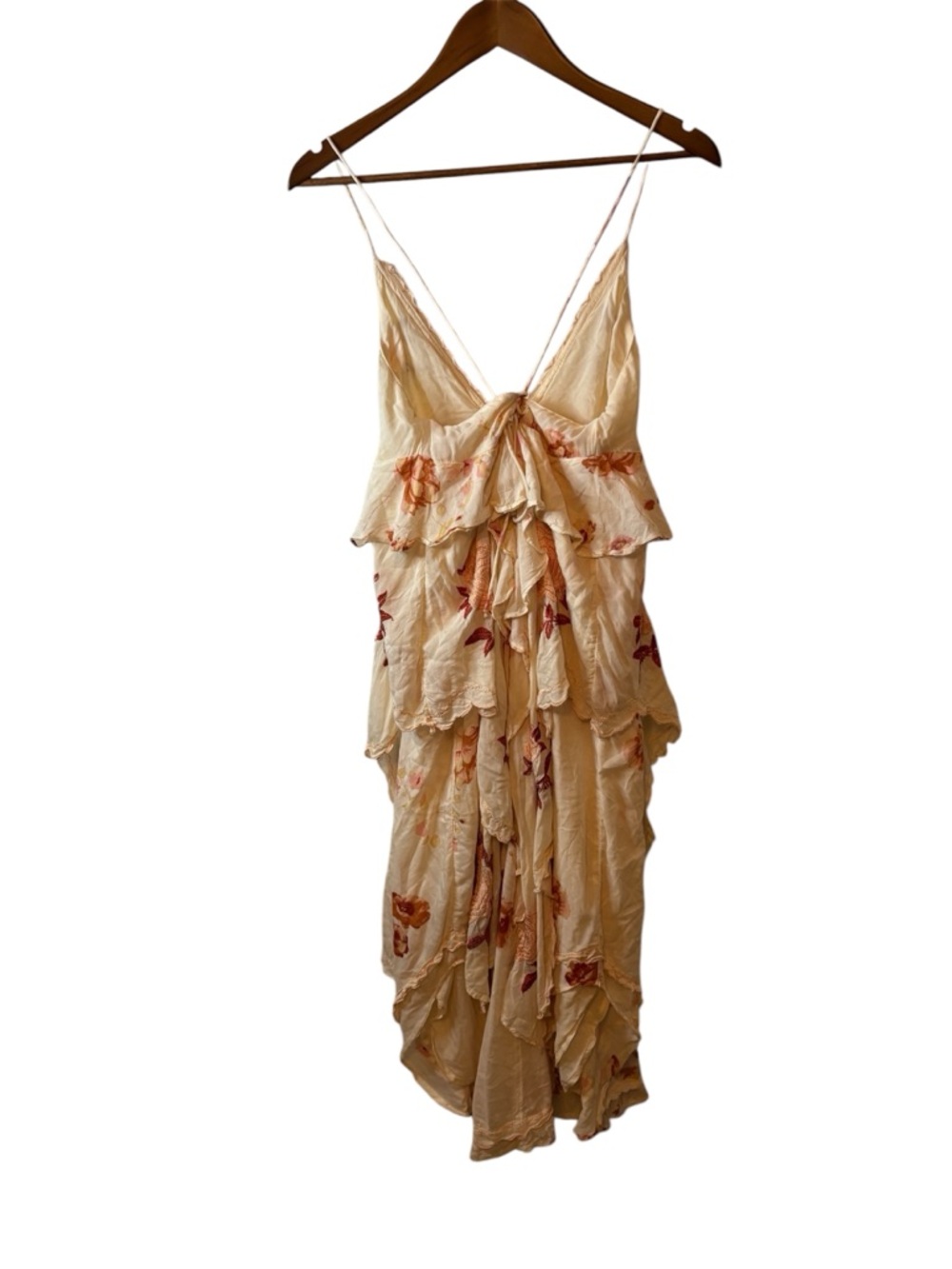 Free People Women's Audrey BOHO Embroidered Floral Sleeveless Maxi Dress Size XS - Picture 6 of 11
